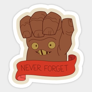 Clayface Hand Sticker